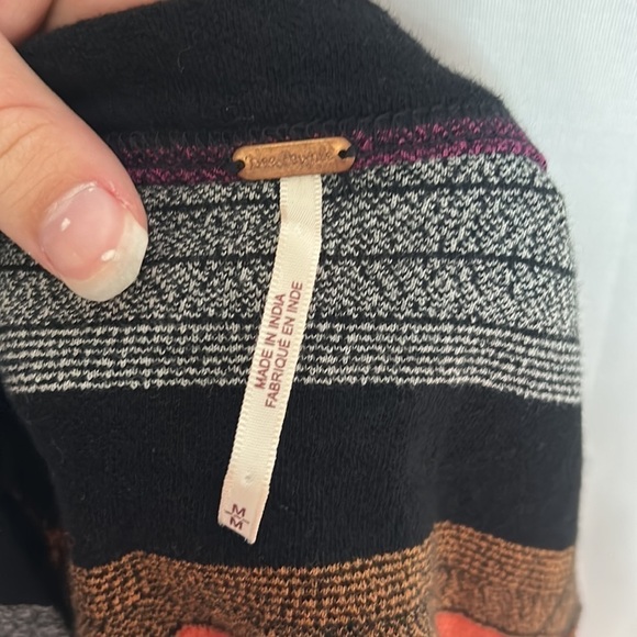 FREE People Vintage Aztec Embroidered Swing Top Blouse - Picture 5 of 7